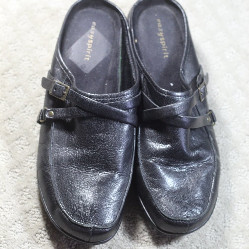 Easy Spirit Size 10 Black Mules